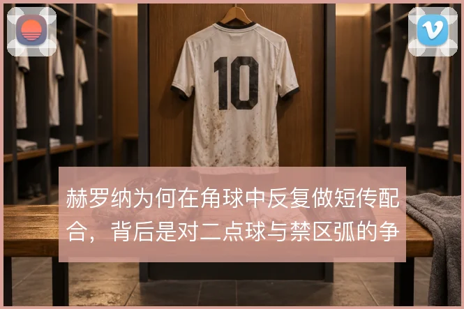 赫罗纳为何在角球中反复做短传配合，背后是对二点球与禁区弧的争夺